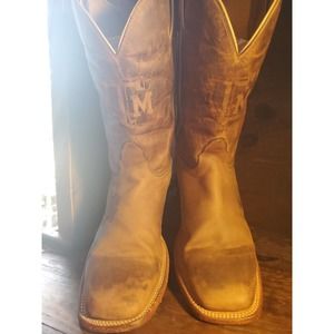 ADMS ATM12 University ATM NOCONA Brown Leather Men's Boots 13 D